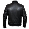 Mens Sand Style Bomber Leather Jacket -