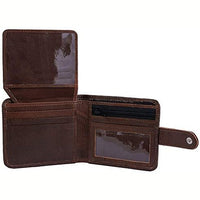 Mens Slim RFID Protected Genuine Leather Card Holder Wallet with Gift Box -