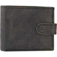 Mens Smart Bifold Wallets RFID Protected Genuine Leather with Coin Pockets -