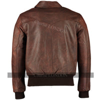 Men's The Deal Black Bomber Leather Jacket -