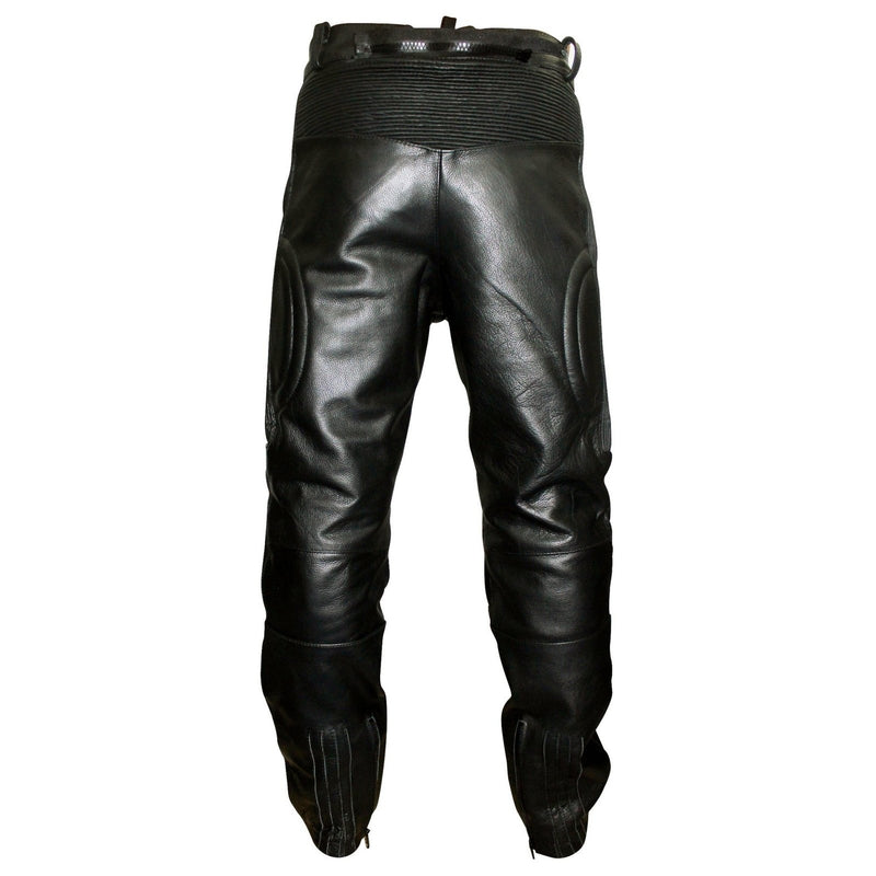 MyLeather Limo Padded Biker Motorcycle Leather Trousers Pants -