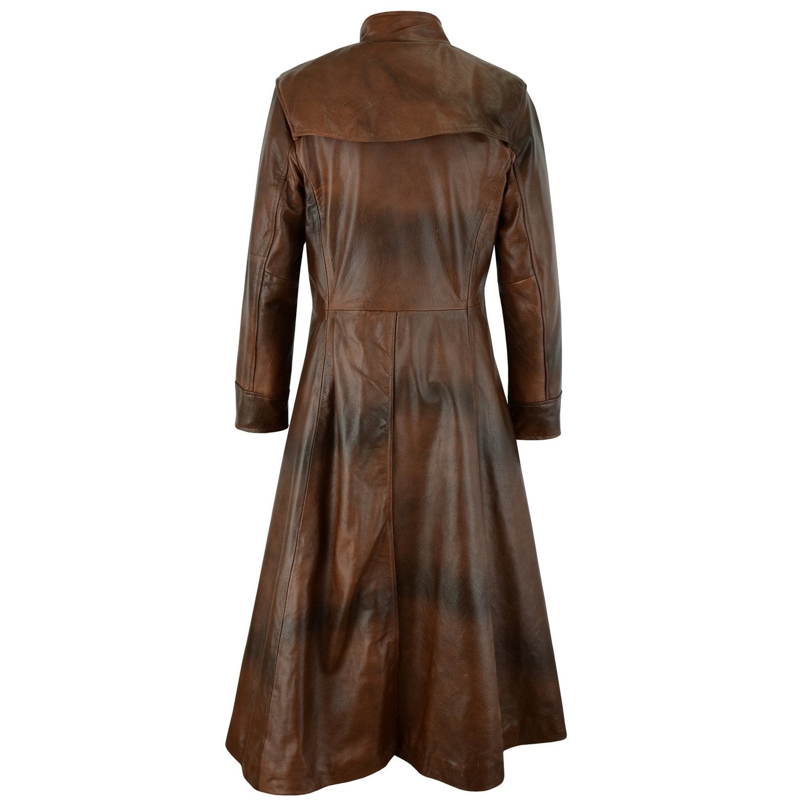 Mens leather trench coat full length with hood best sale