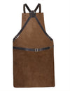 Real Leather Multi-Pocket Apron Butcher Apron - BBQ Apron - Cooking Apron -