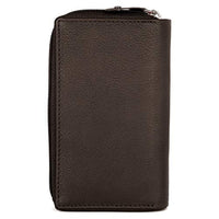 Womens RFID Safe Soft Leather Card Wallet with Zip pocket Gift Boxed -